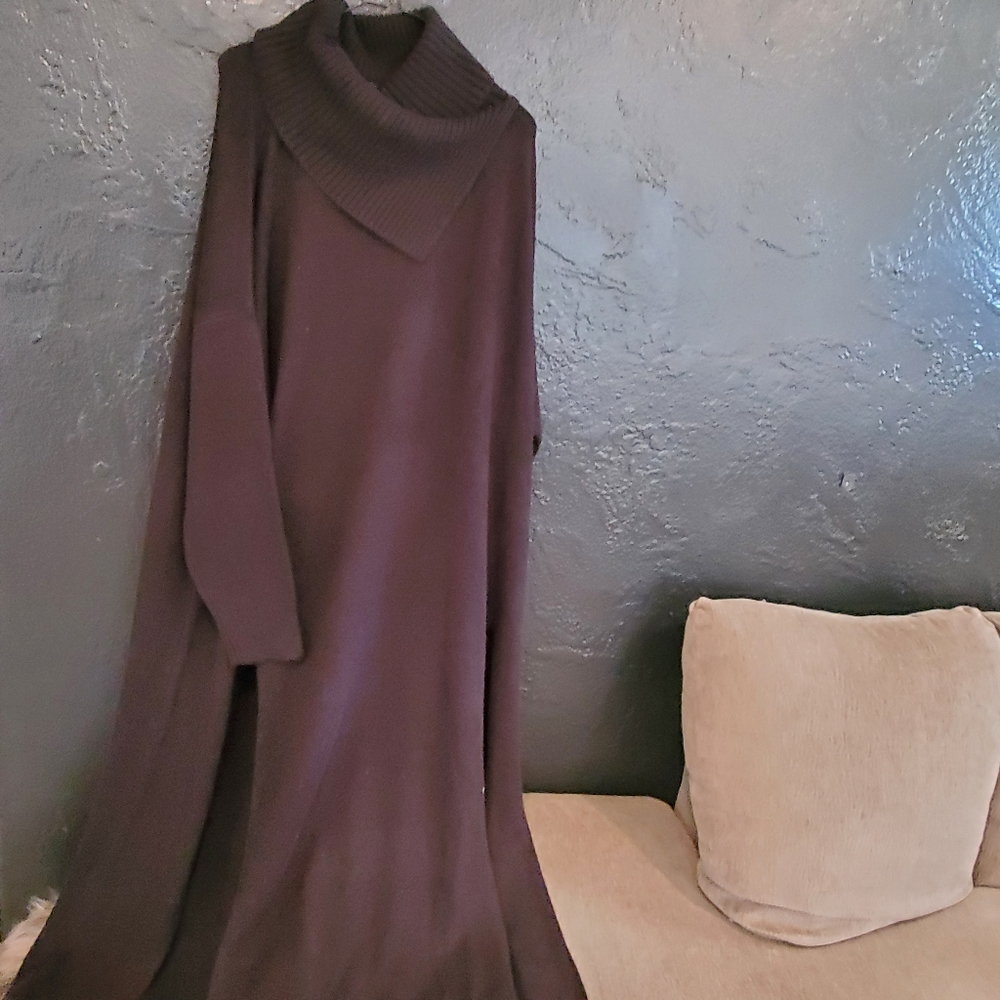 Black cowl neck sweater
